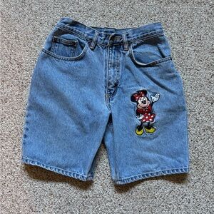Vintage Mickey Mouse Mickey Inc. Denim Jean Shorts